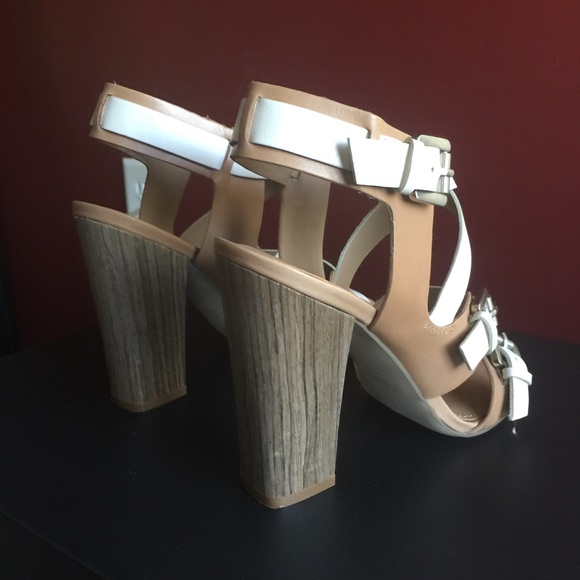 Ivanka Trump Off White High Heel Sandals - Picture 4 of 7